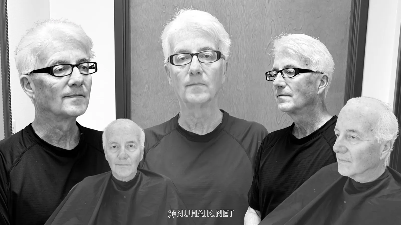 Rico before and after: from bald to a full head of hair with a men's hair system, Nu Hair of Texas, Dallas