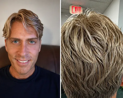 Chris Neumann — men's hair system result, Nu Hair of Texas